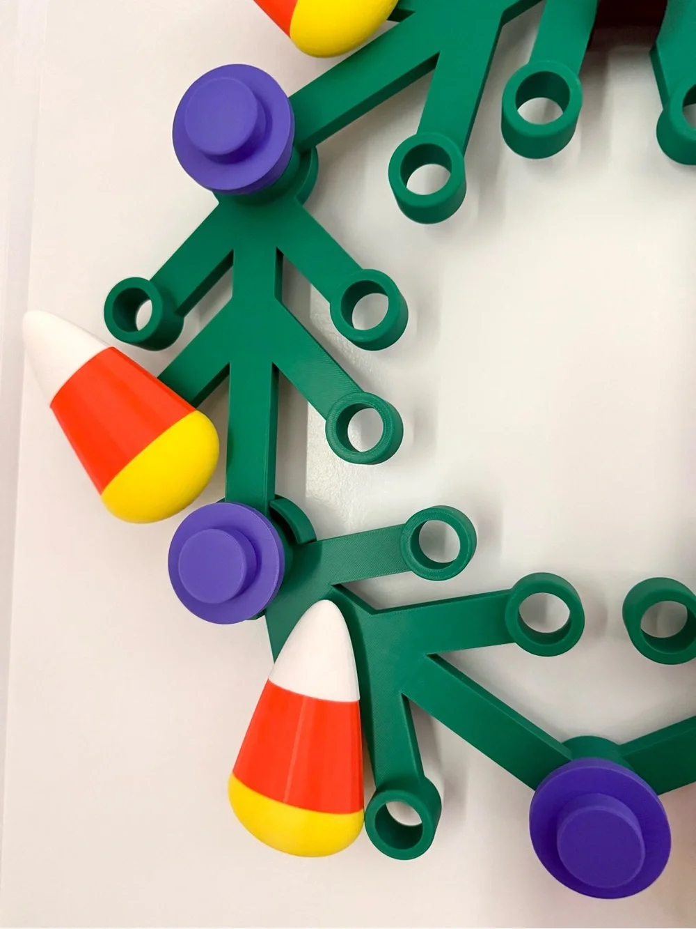 Lego inspired Halloween wreath brick wreath